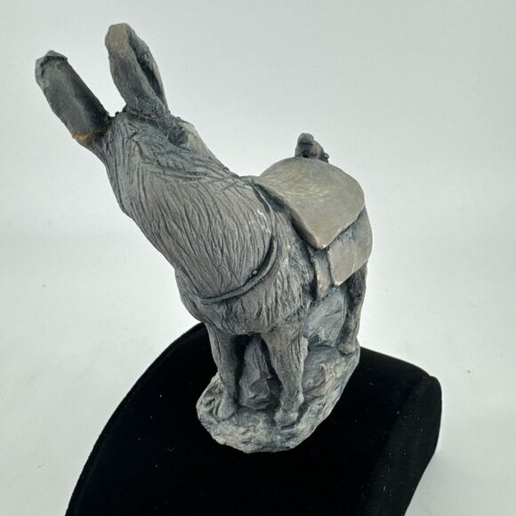 Donkey Frog Sculpture Figurine Mt St Helens Volcanic Ash VTG 4”T 2.85” L Seattle - Picture 6 of 9